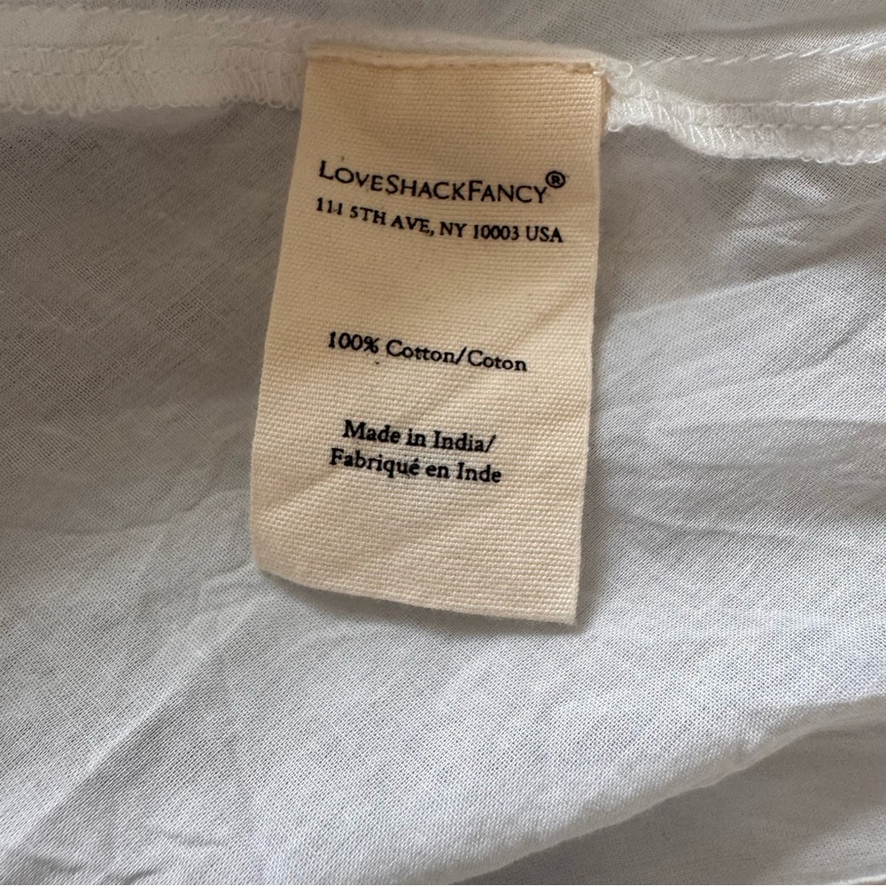 LoveShackFancy Nocelle White and Blue Maxi Dress size 4 - Picture 5 of 9